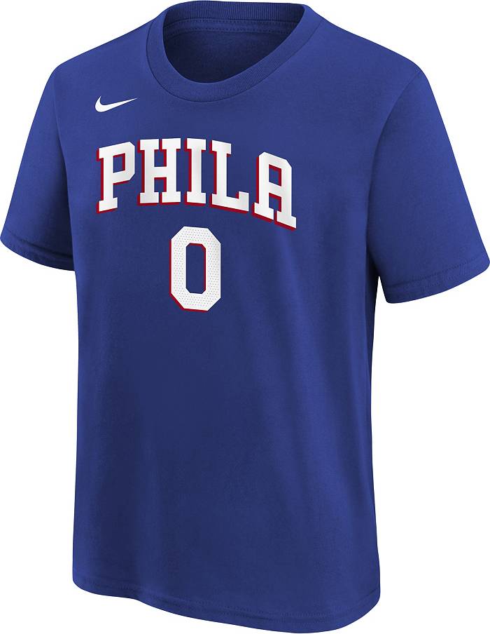 Nike Youth Philadelphia 76ers Tyrese Maxey #0 Blue Dri-FIT