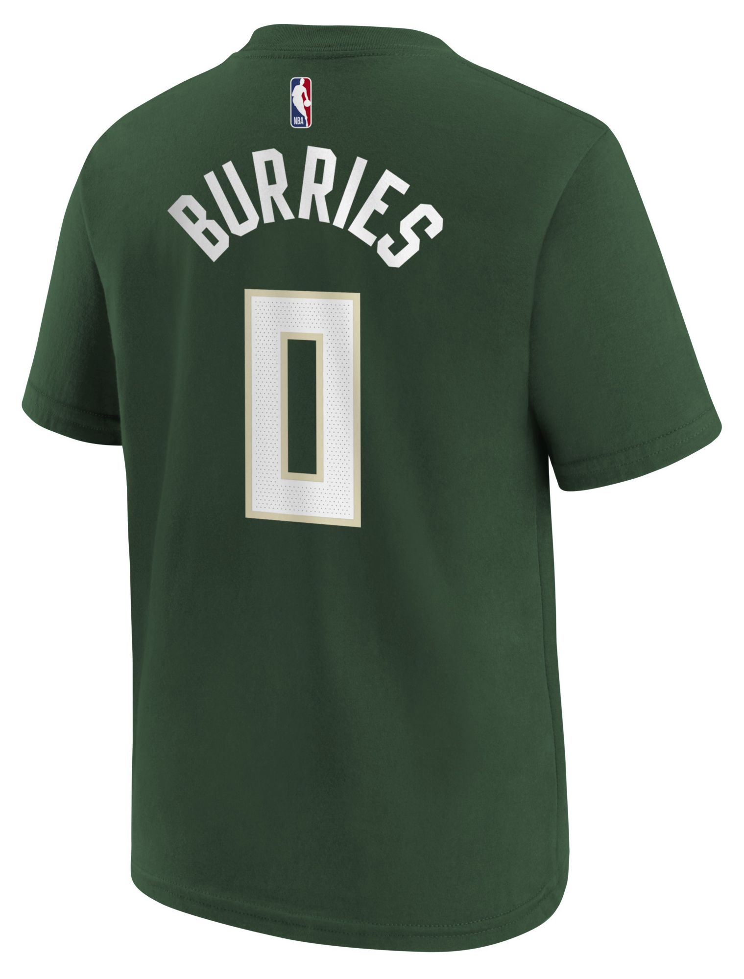 Nike Boys' Milwaukee Bucks Green Brayden Burries Icon Edition T