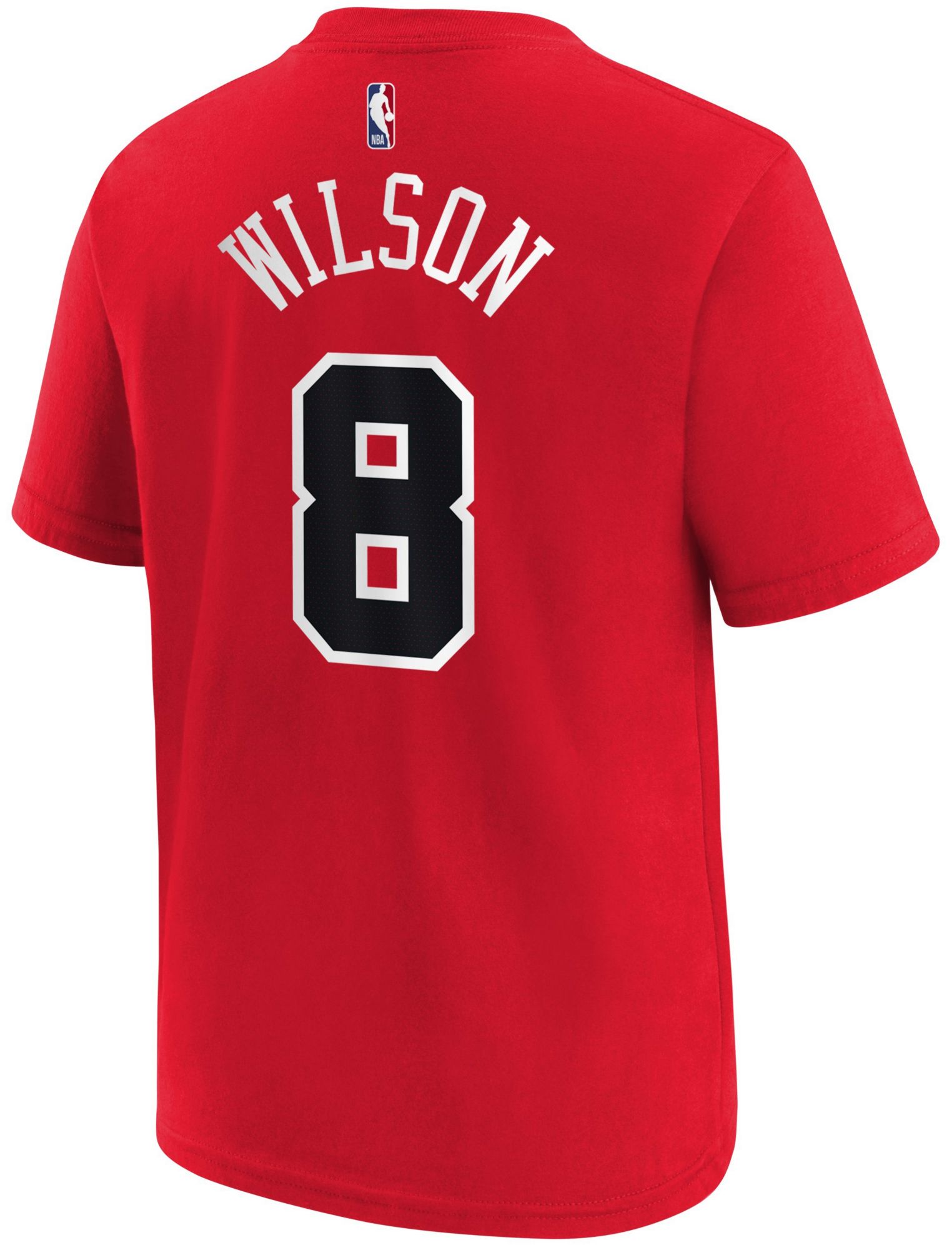 Nike Boys' Chicago Bulls Red Caleb Wilson #8 Icon Edition T-Shirt