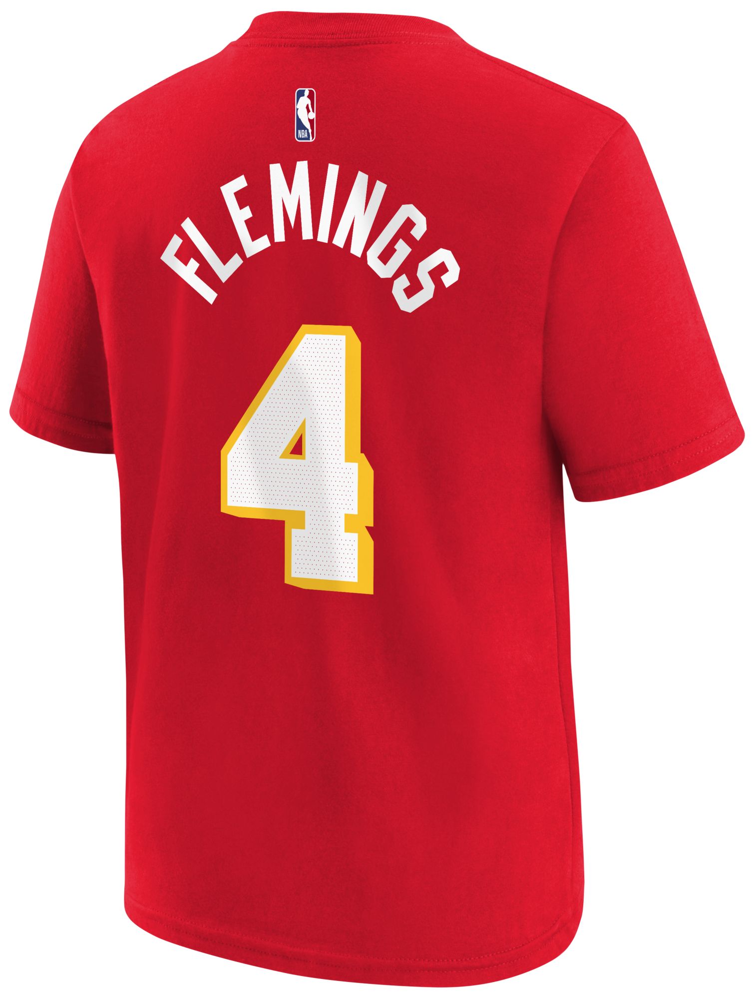 Nike Boys' Atlanta Hawks Red Kingston Flemings #4 Icon Edition T
