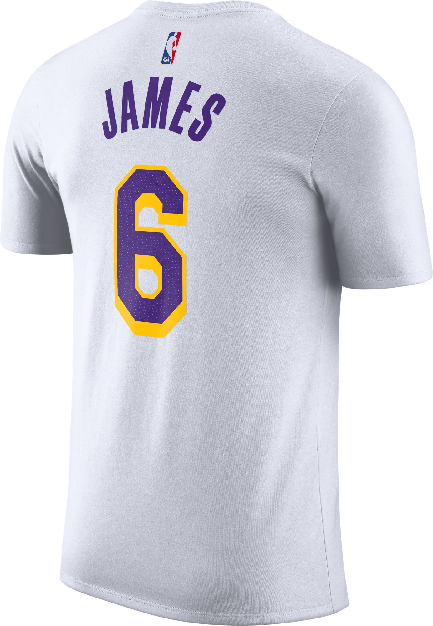 Nike Youth Los Angeles Lakers LeBron James #6 White T-Shirt product image