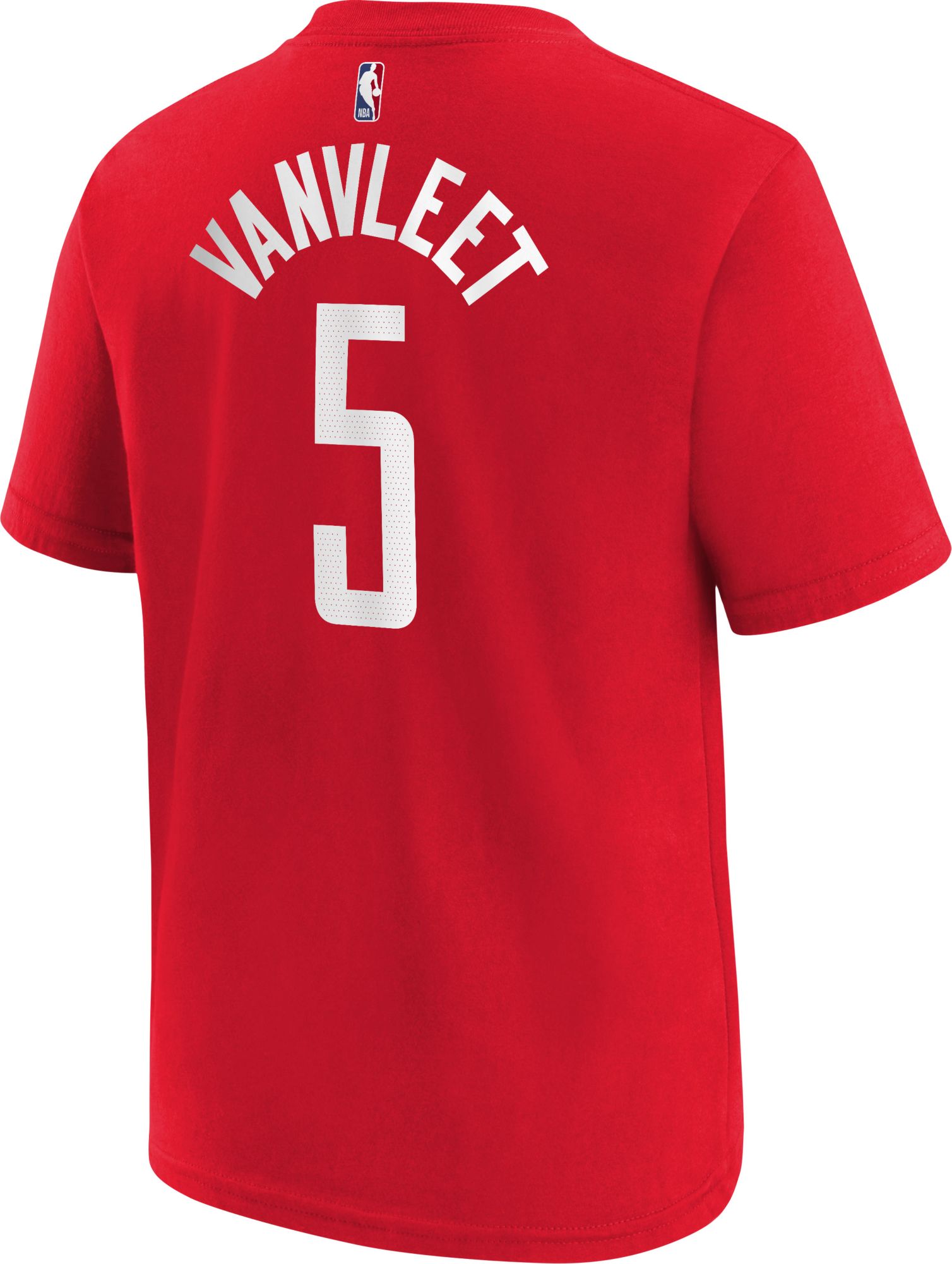 Nike Men's Houston Rockets Fred VanVleet #23 Red T-Shirt, Large