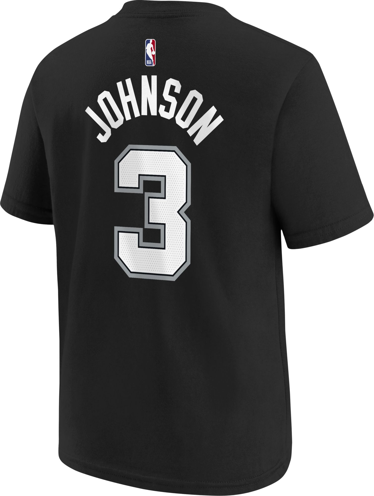 Nike Youth San Antonio Spurs Black Keldon Johnson #3 T-Shirt