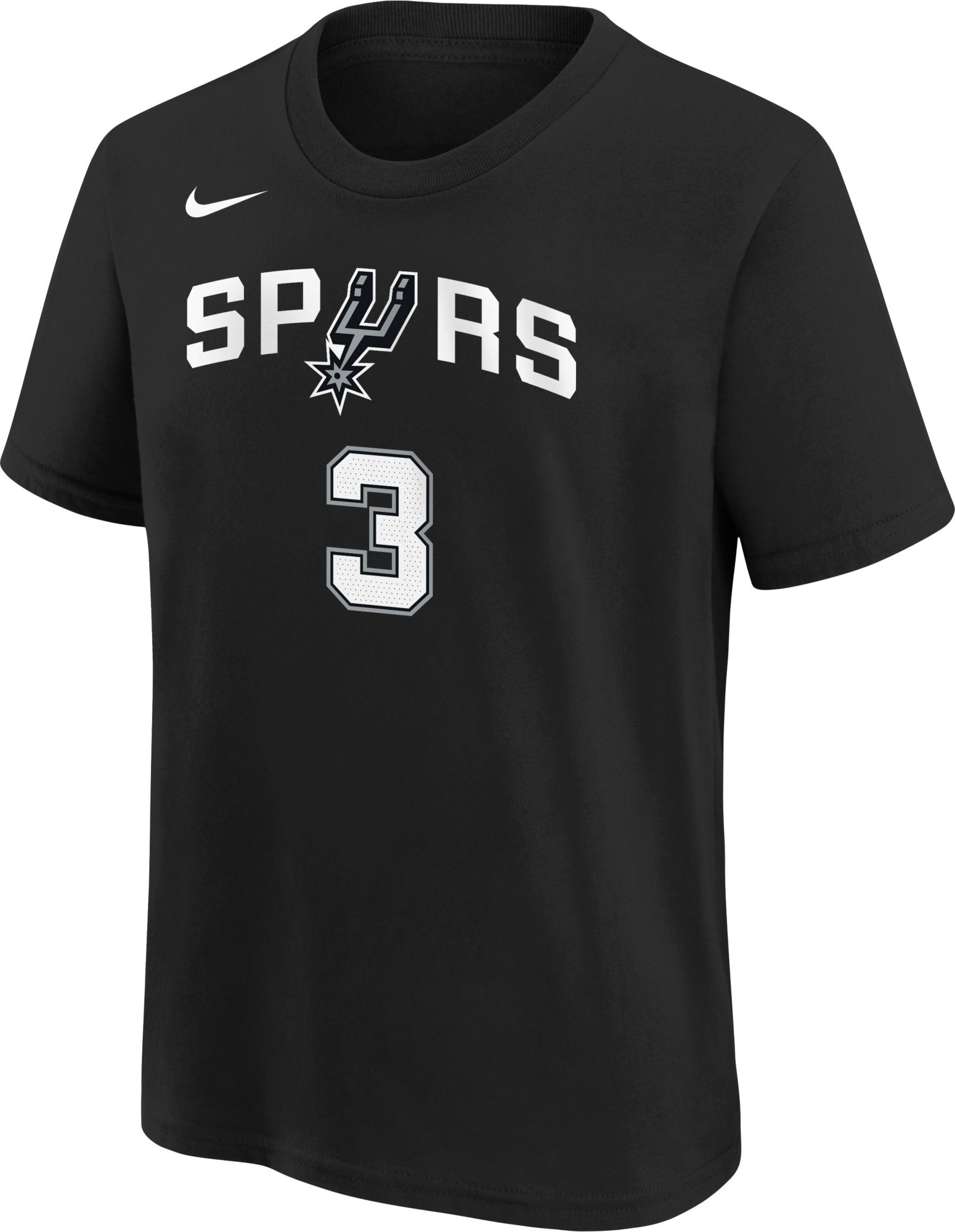 Nike Youth San Antonio Spurs Black Keldon Johnson #3 T-Shirt