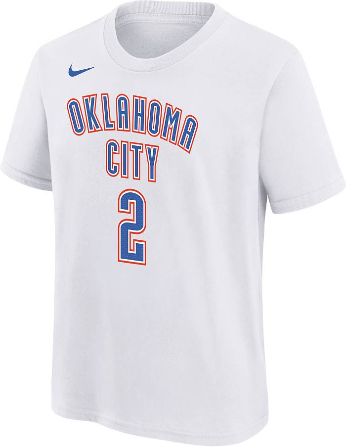 Nike Men's 2022-23 City Edition Oklahoma City Thunder Shai Gilgeous- Alexander #2 Grey Dri-FIT Swingman Jersey