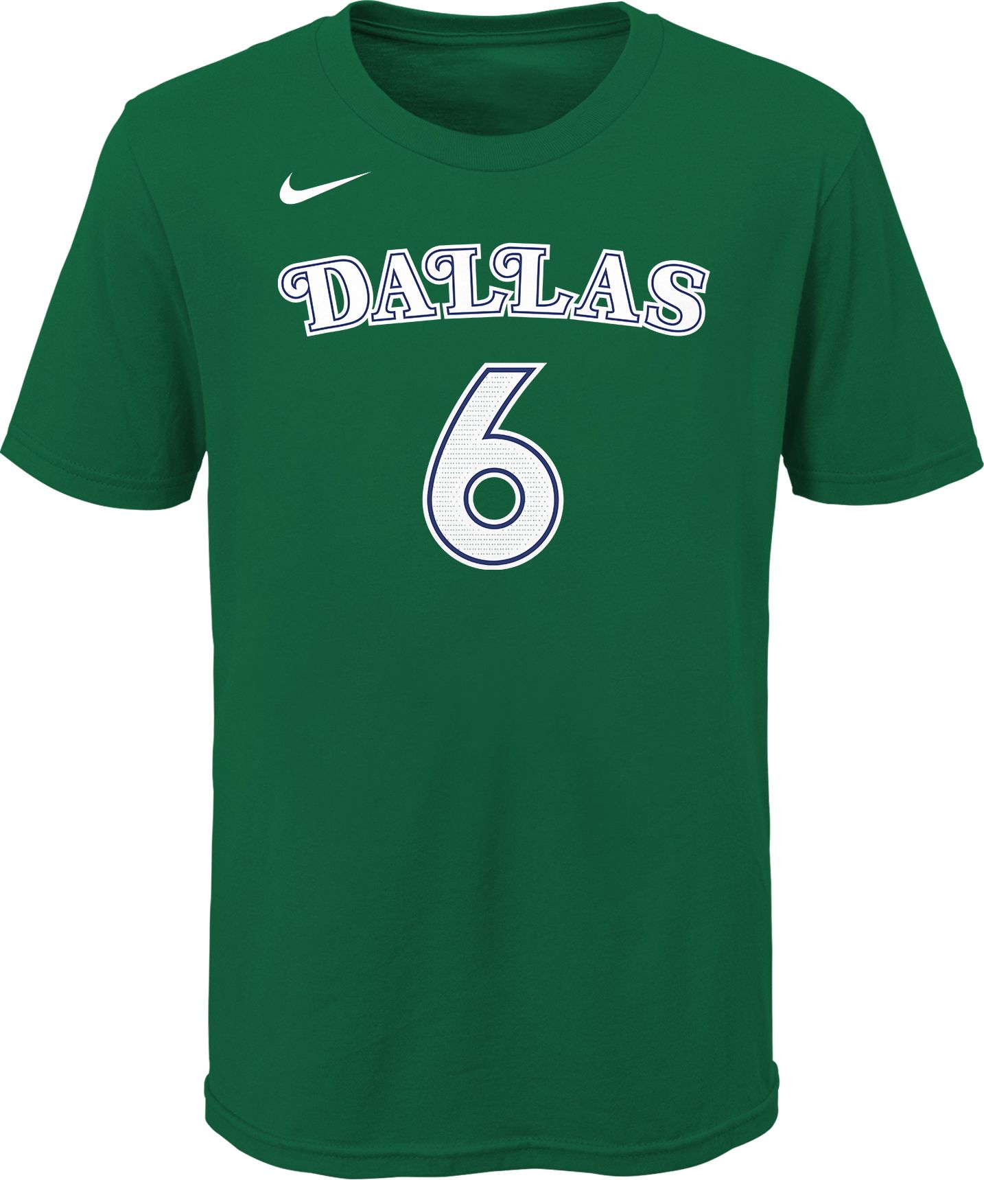 Nike Youth Dallas Mavericks Kristaps Porzingis #6 Green Hardwood Classic T-Shirt product image