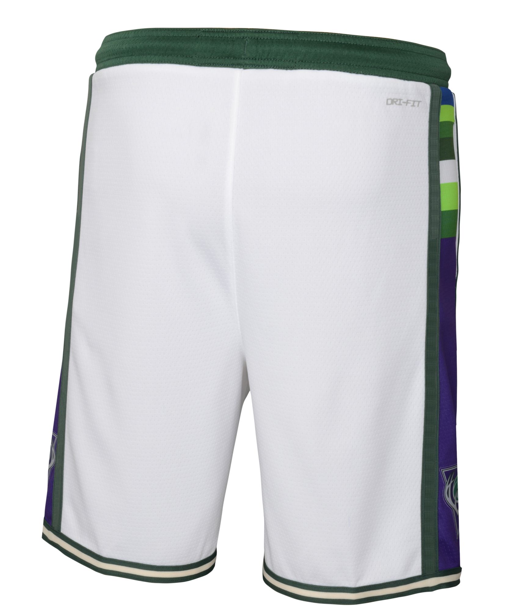 Nike Youth 2021-22 City Edition Milwaukee Bucks White Swingman Shorts product image