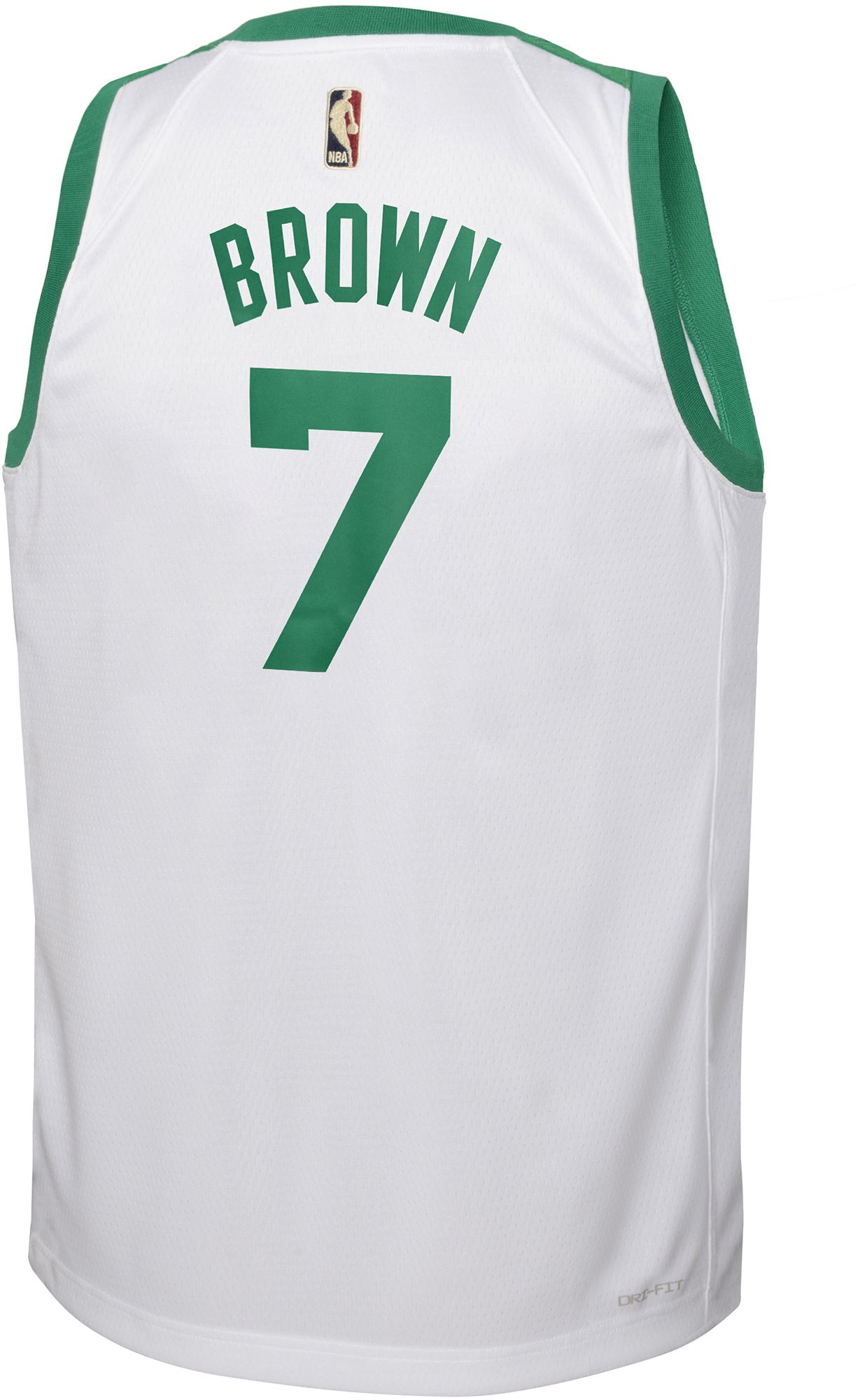 Nike Youth Boston Celtics Jaylen Brown #7 White Dri-FIT Swingman Jersey product image