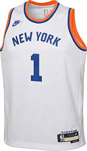 Nike Youth New York Knicks Obi Toppin #1 White Dri-FIT Swingman Jersey product image