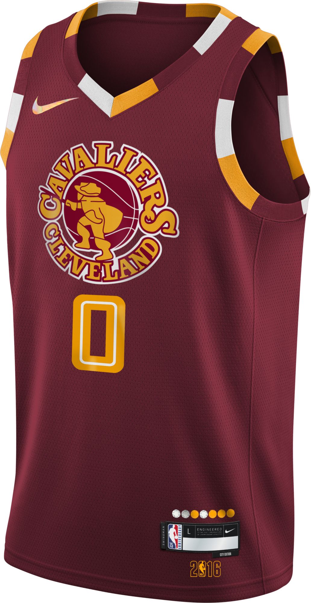 Nike Youth 2021-22 City Edition Cleveland Cavaliers Kevin Love #0 Red Swingman Jersey product image