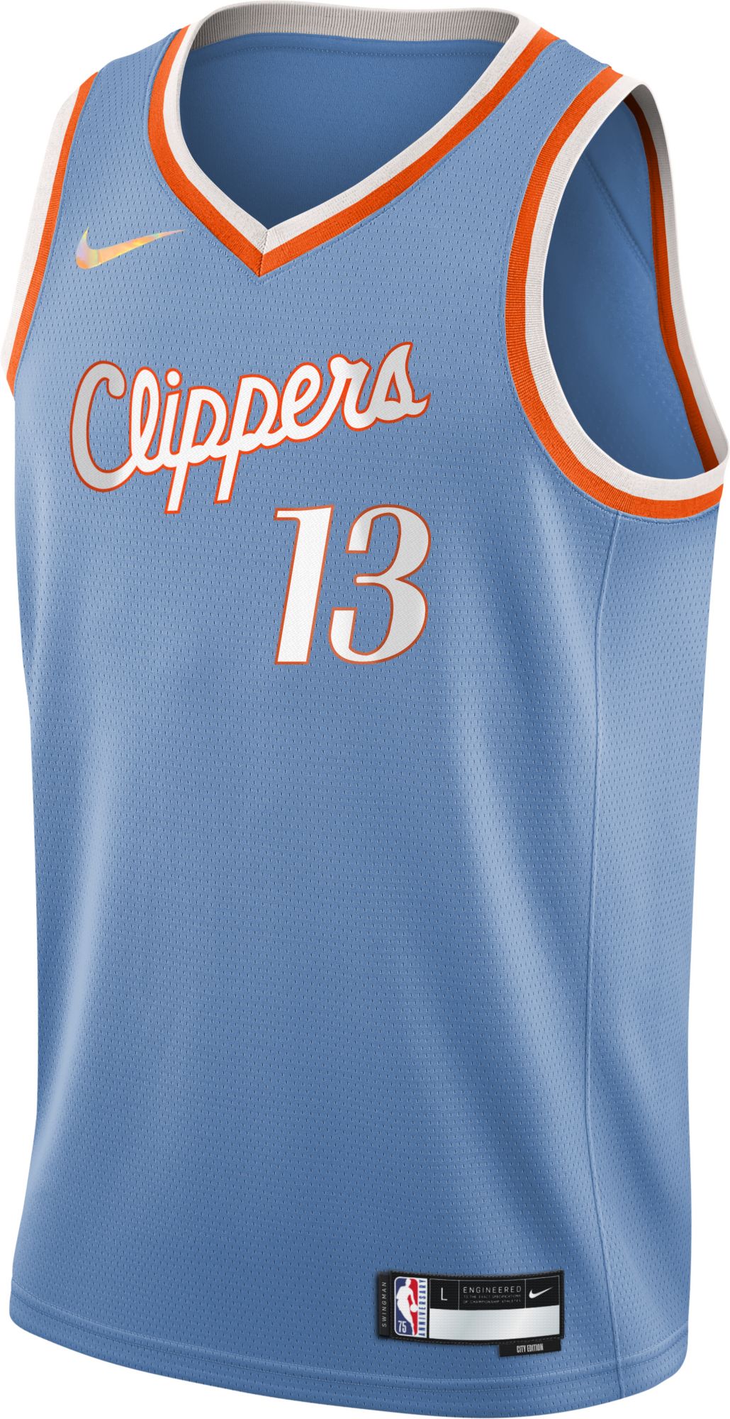 Nba Los Angeles Clippers Basketball jersey Paul George No. 13 city edition