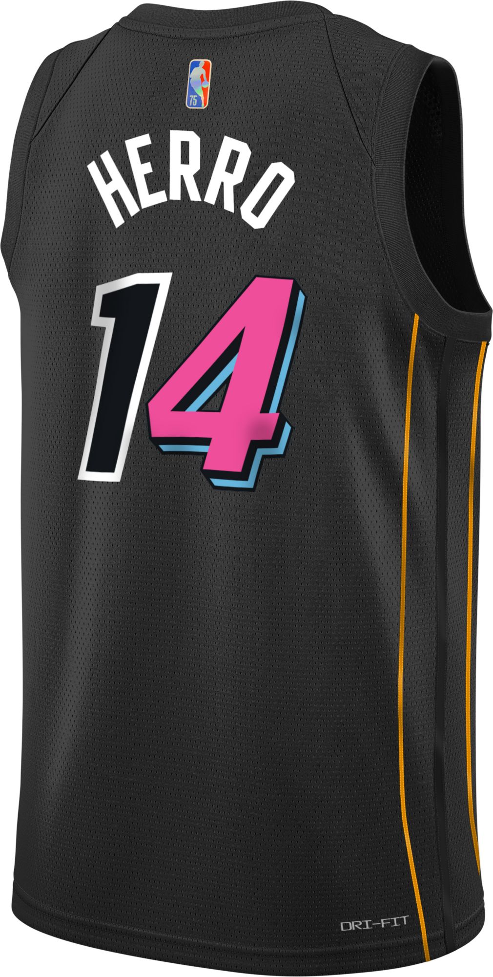 Nike Youth 2021-22 City Edition Miami Heat Tyler Herro #14 Black Swingman Jersey product image