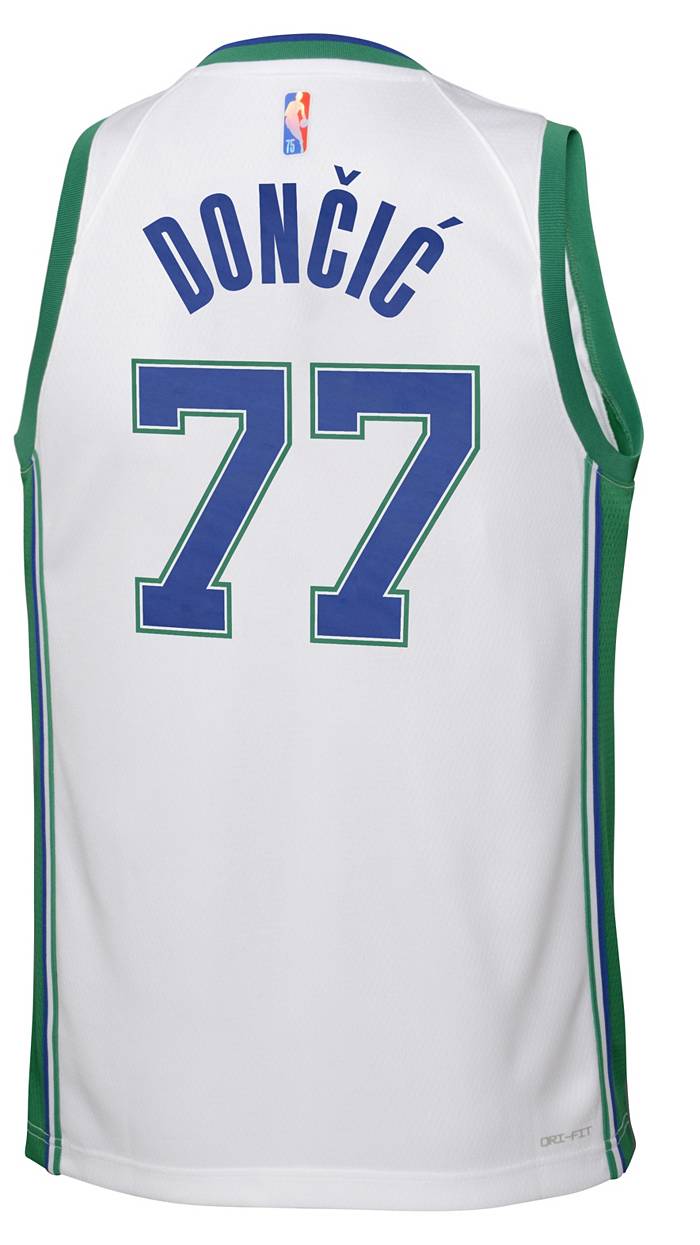 Nike Kids' Dallas Mavericks Luka Doncic #77 Royal Swingman Jersey