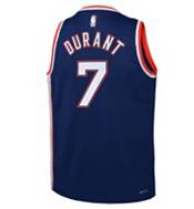 Nike Youth 2021-22 City Edition Brooklyn Nets Kevin Durant #7 Blue Swingman Jersey product image