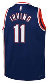 Nike Youth 2021-22 City Edition Brooklyn Nets Kyrie Irving #11 Blue Swingman Jersey product image