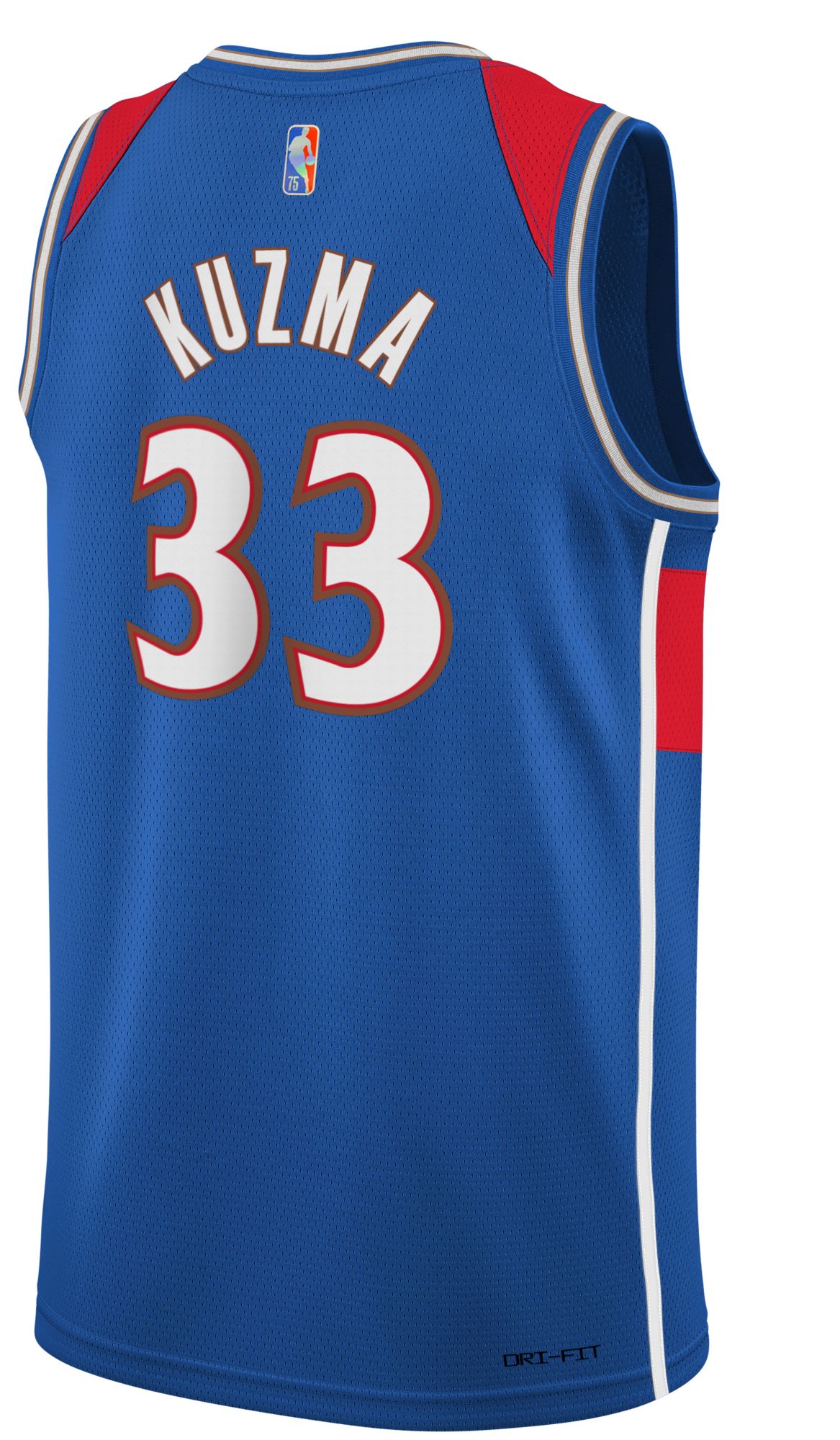 Nike Youth 2021-22 City Edition Washington Wizards Kyle Kuzma #33 Blue Swingman Jersey product image