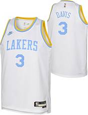 Nike Youth Hardwood Classic Los Angeles Lakers Anthony Davis #3 White Dri-FIT Swingman Jersey product image