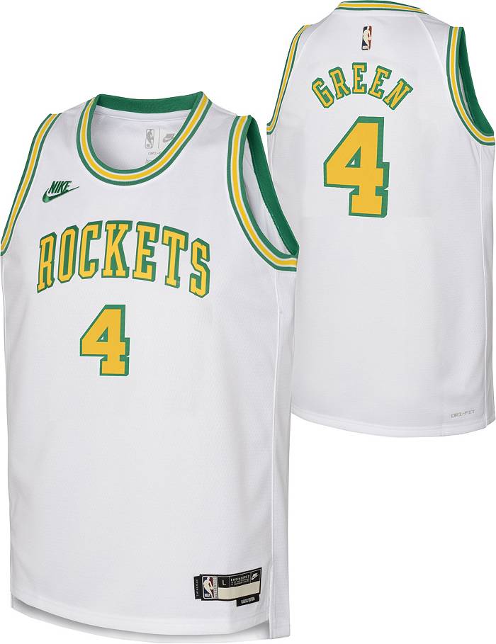 Nike Men's Houston Rockets Jalen Green #0 White Dri-FIT Swingman Jersey