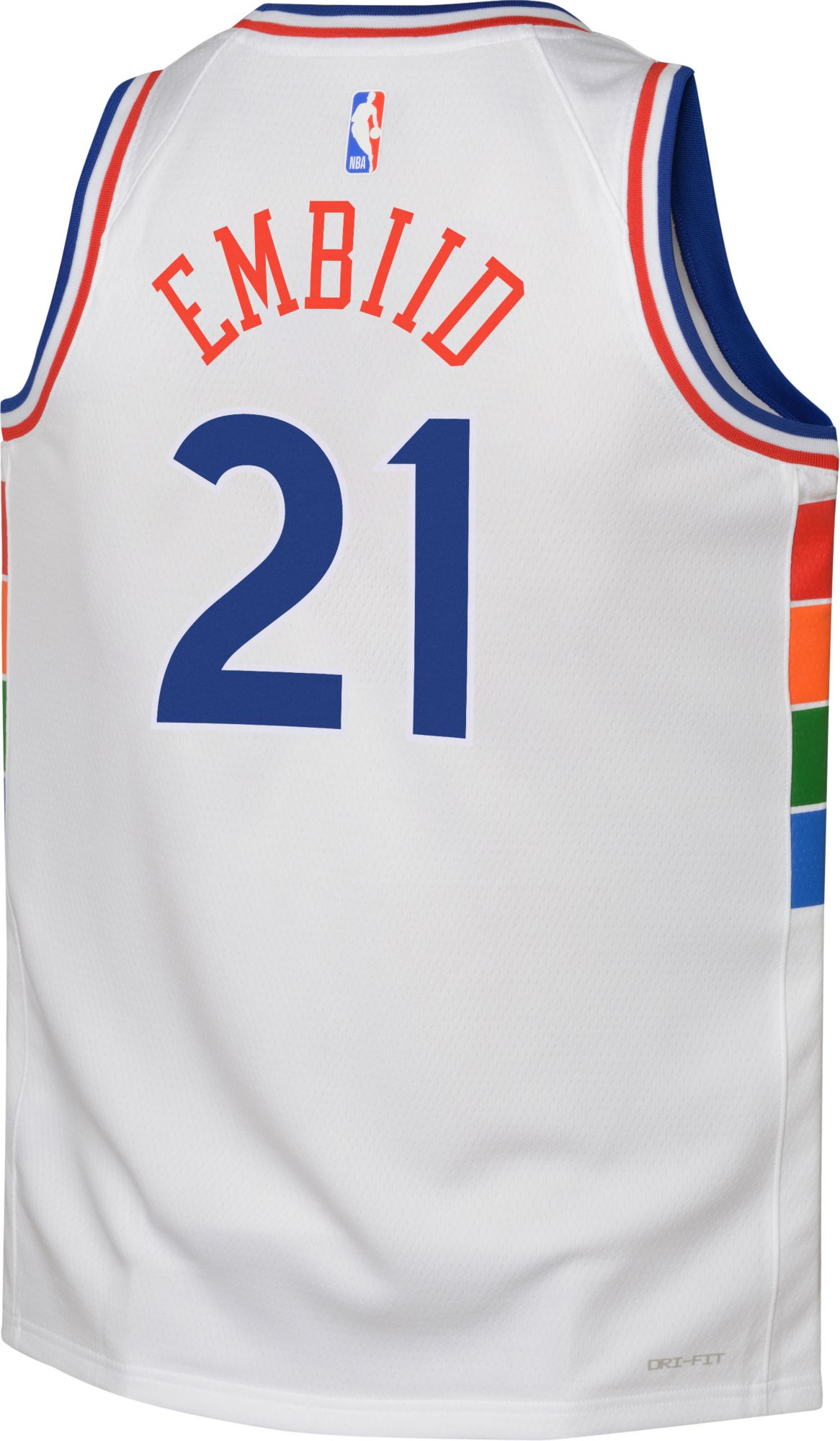 Nike Youth 2024-25 City Edition Philadelphia 76ers Joel Embiid #21 Swingman Jersey product image