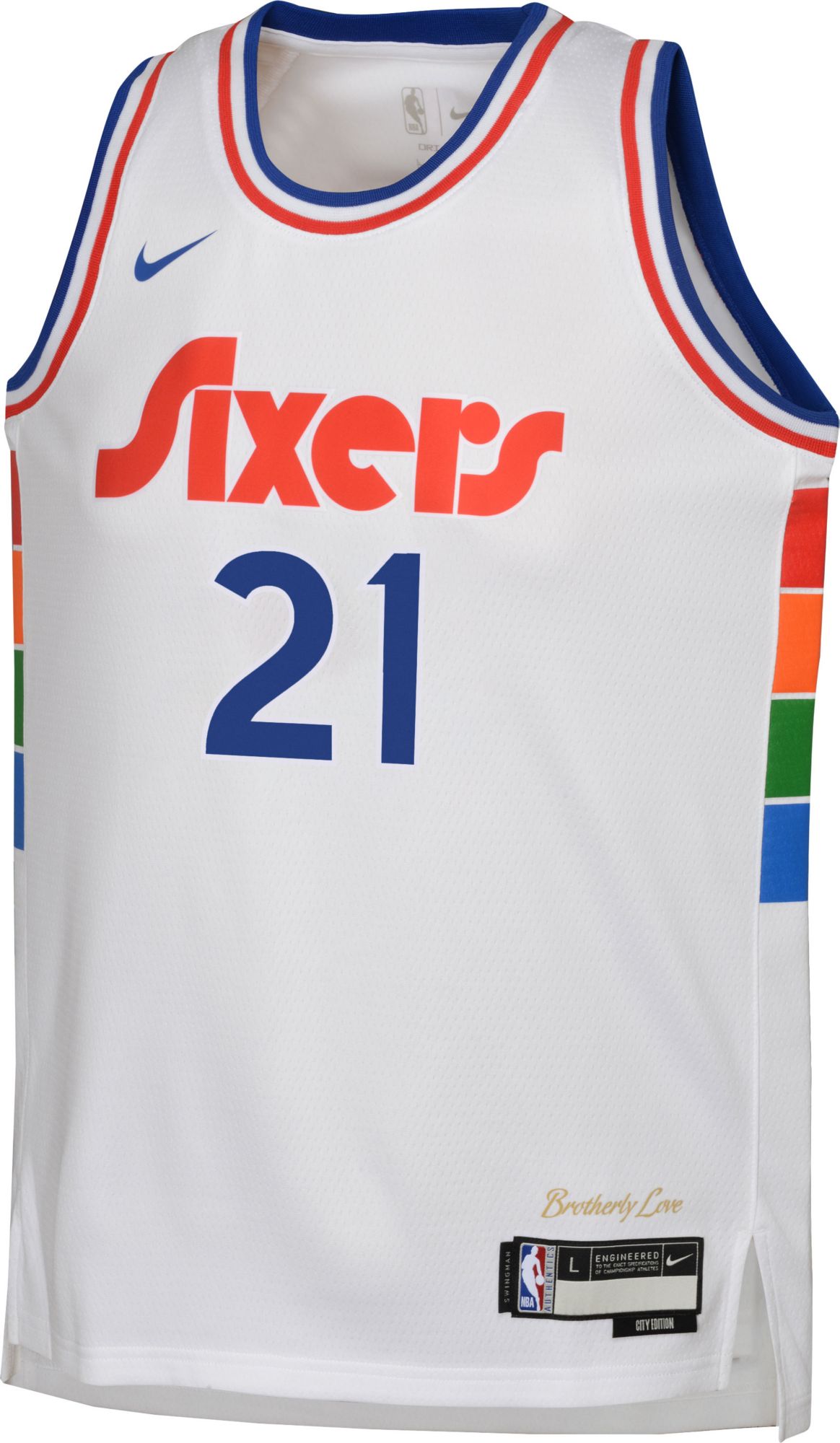 Nike Youth 2024-25 City Edition Philadelphia 76ers Joel Embiid #21 Swingman Jersey product image