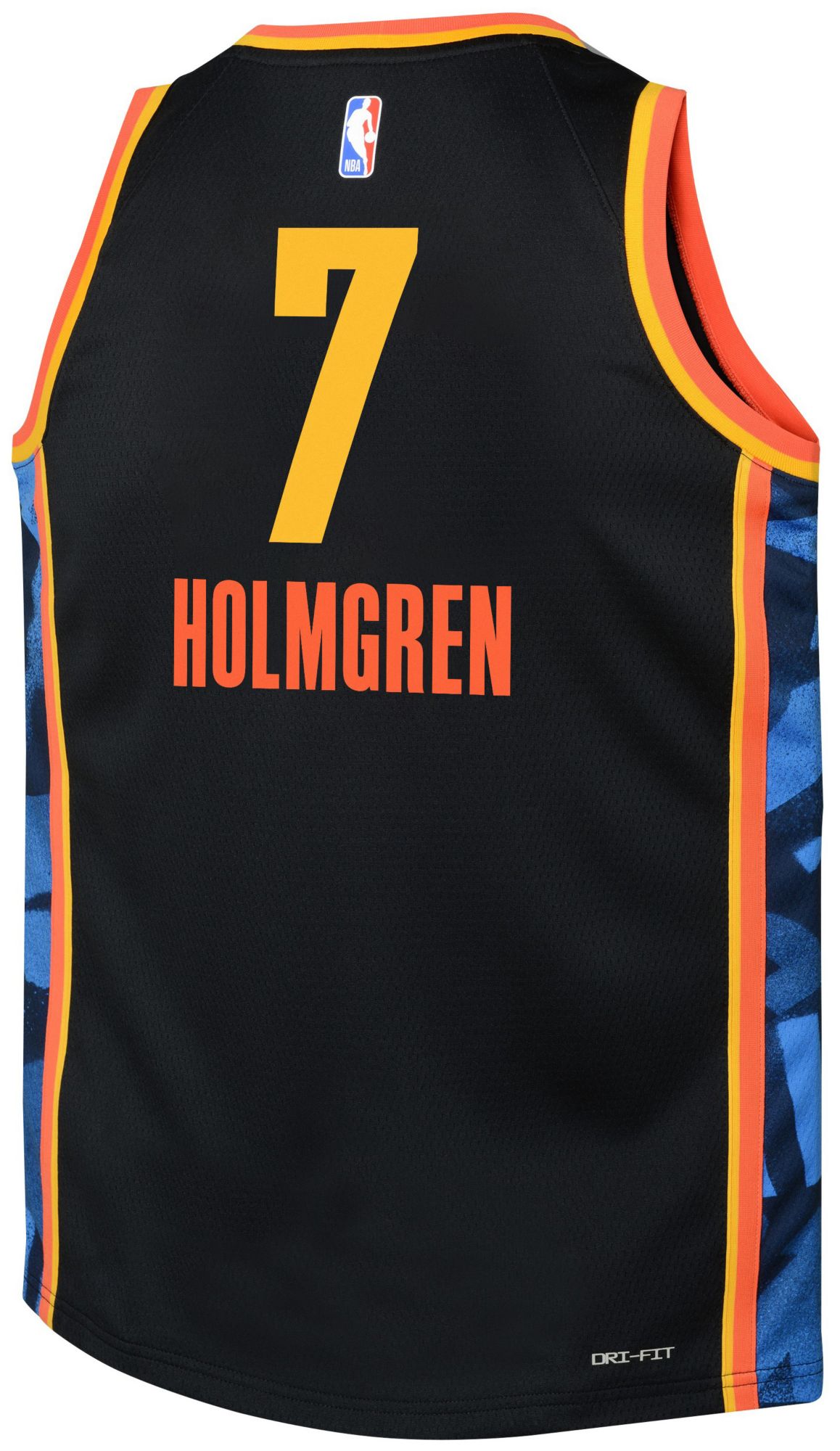 Nike Youth 2024-25 City Edition Oklahoma City Thunder Chet Holmgren #7 Swingman Jersey product image