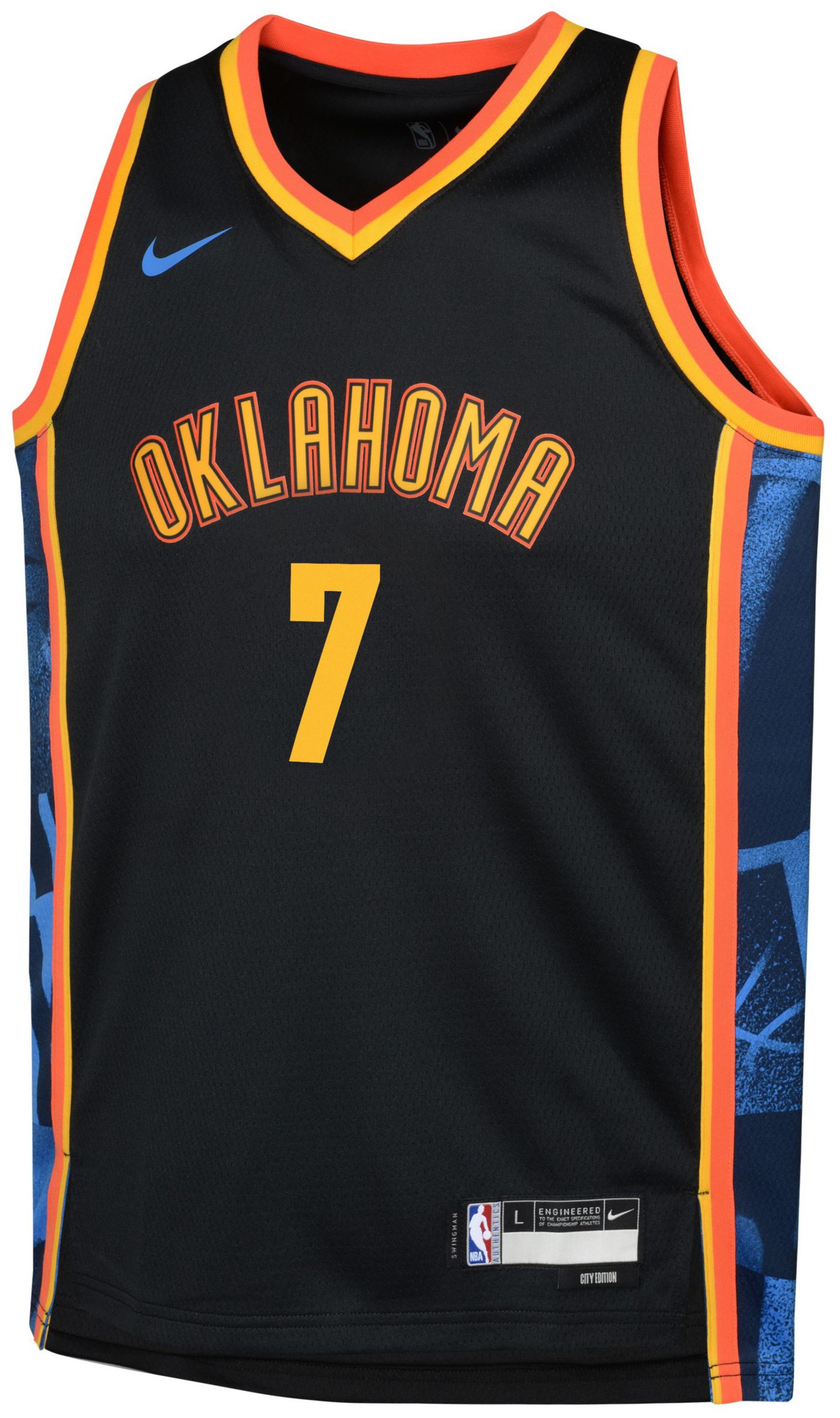 Nike Youth 2024 25 City Edition Oklahoma City Thunder Chet Holmgren 7 Swingman Jersey Dick s Sporting Goods