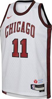 Nike Men's 2022-23 City Edition Chicago Bulls Lonzo Ball #2 White Cotton T- Shirt