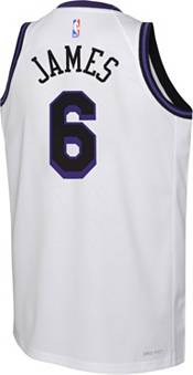 Nike Youth Nike LeBron James White Los Angeles Lakers Swingman Jersey - City Edition