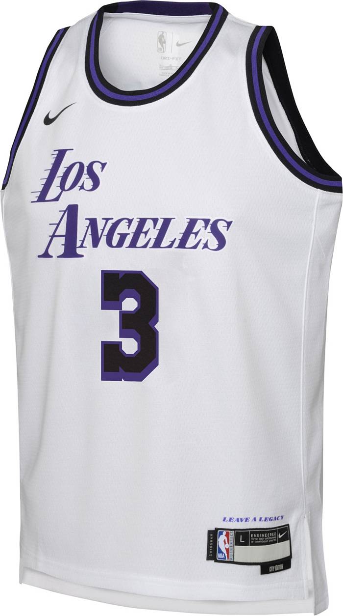  Anthony Davis Los Angeles Lakers #3 Youth 8-20 Yellow Icon  Edition Swingman Jersey : Sports & Outdoors