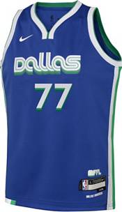 Nike Youth 2022-23 City Edition Dallas Mavericks Luka Doncic #77 Blue Dri-FIT Swingman Jersey product image