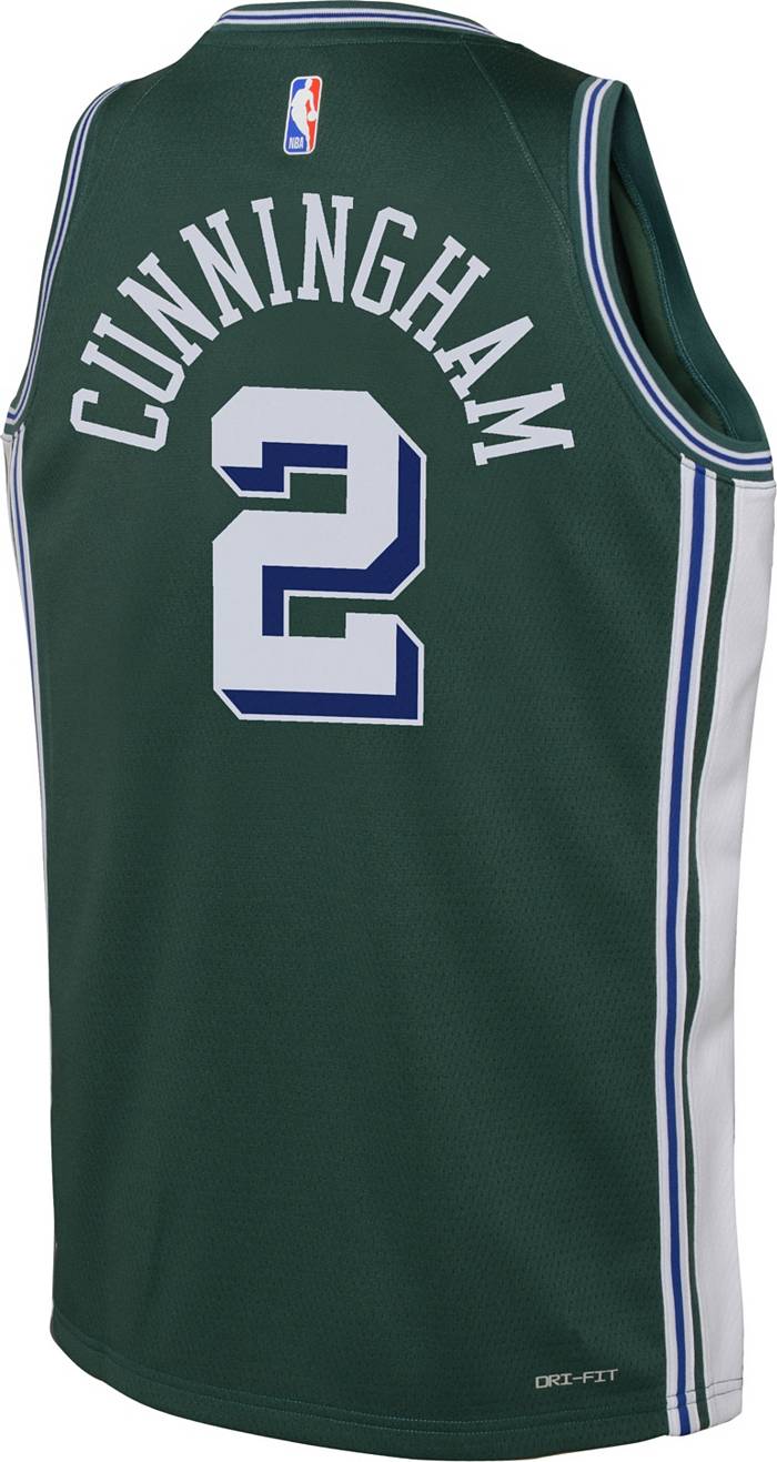 Kids' Detroit Pistons Cade Cunningham #2 Name & Number Nike T-Shirt XLarge Blue