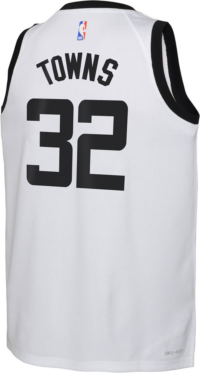 Kids' Minnesota Timberwolves Anthony Edwards #5 Nike Association Jersey Medium White