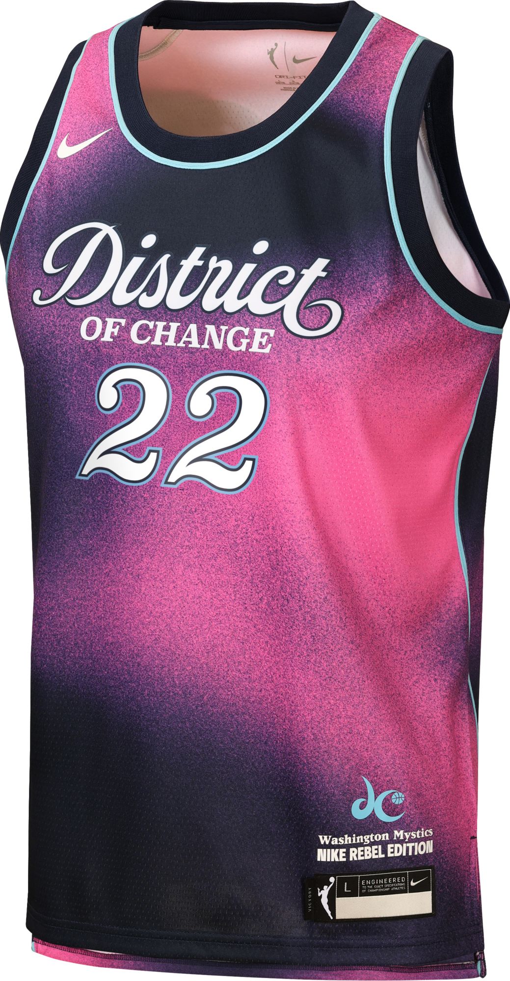 Nike Youth Washington Mystics Navy Sonia Citron Rebel Jersey product image