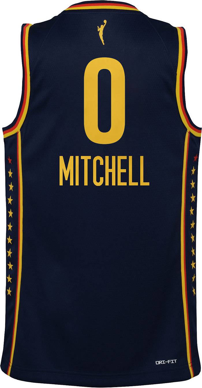 Youth Indiana Fever Kelsey Mitchell Nike Red 2023 Rebel Edition Victory  Player Jersey