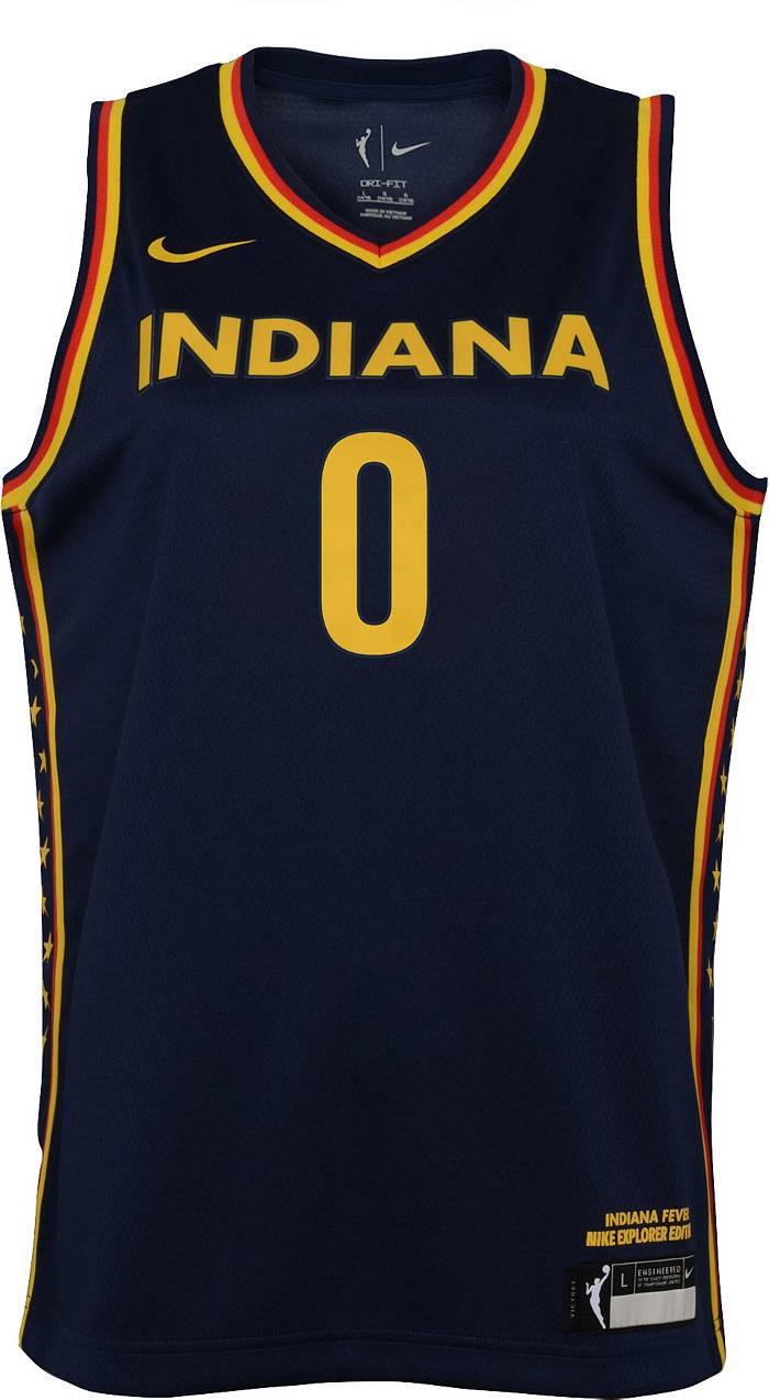 Youth Indiana Fever Kelsey Mitchell Nike Red 2023 Rebel Edition Victory  Player Jersey