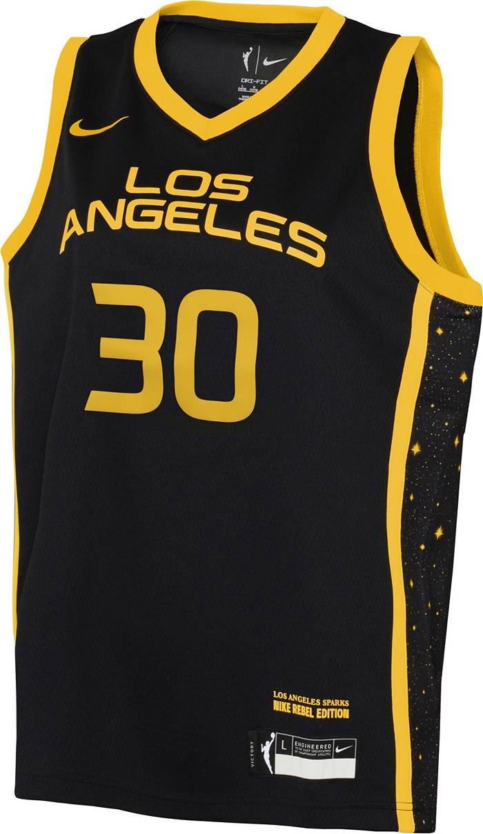 Nike Youth Los Angeles Sparks Nneka Ogwumike #30 Black Replica Jersey