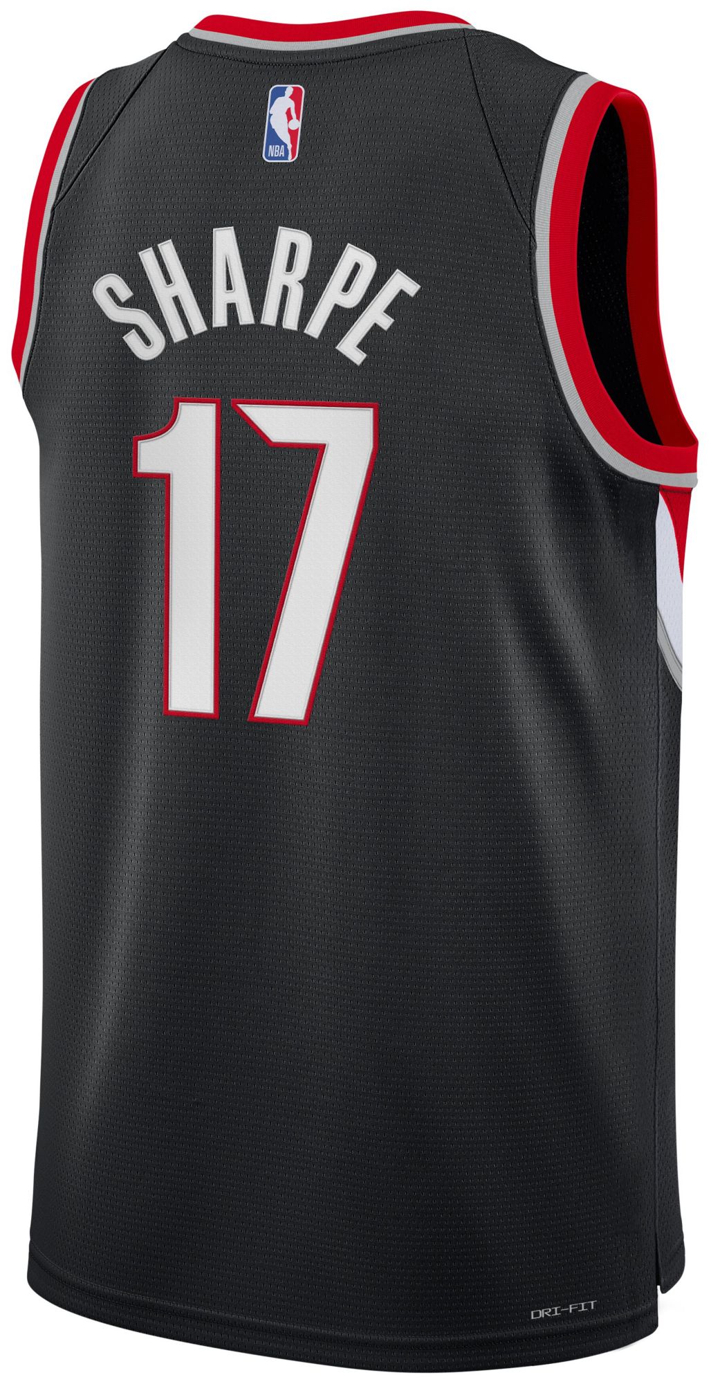 Nike Youth Portland Trail Blazers Shaedon Sharpe #17 Black Swingman Icon Jersey product image