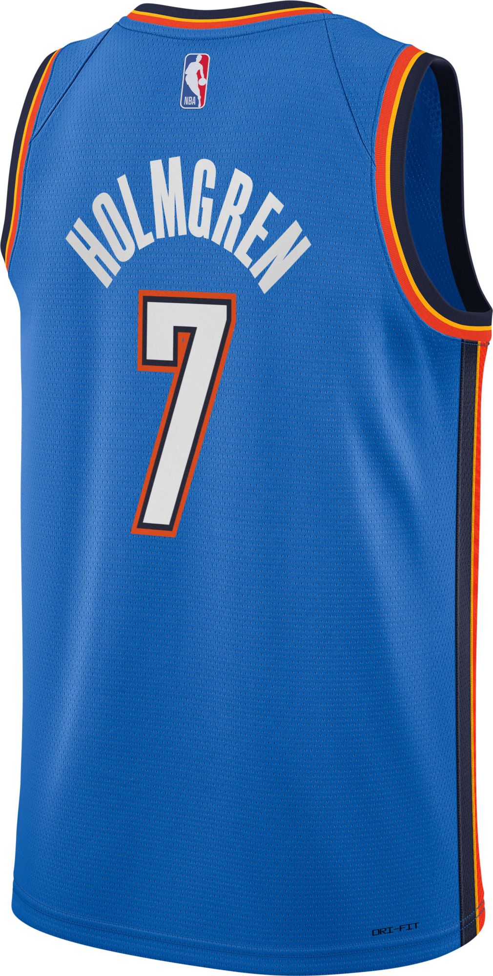 Nike Youth Oklahoma City Thunder Chet Holmgren #7 Blue Swingman Icon Jersey product image