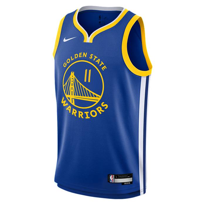 Klay Thompson Golden State Warriors #11 Earned Edition Yellow Jersey