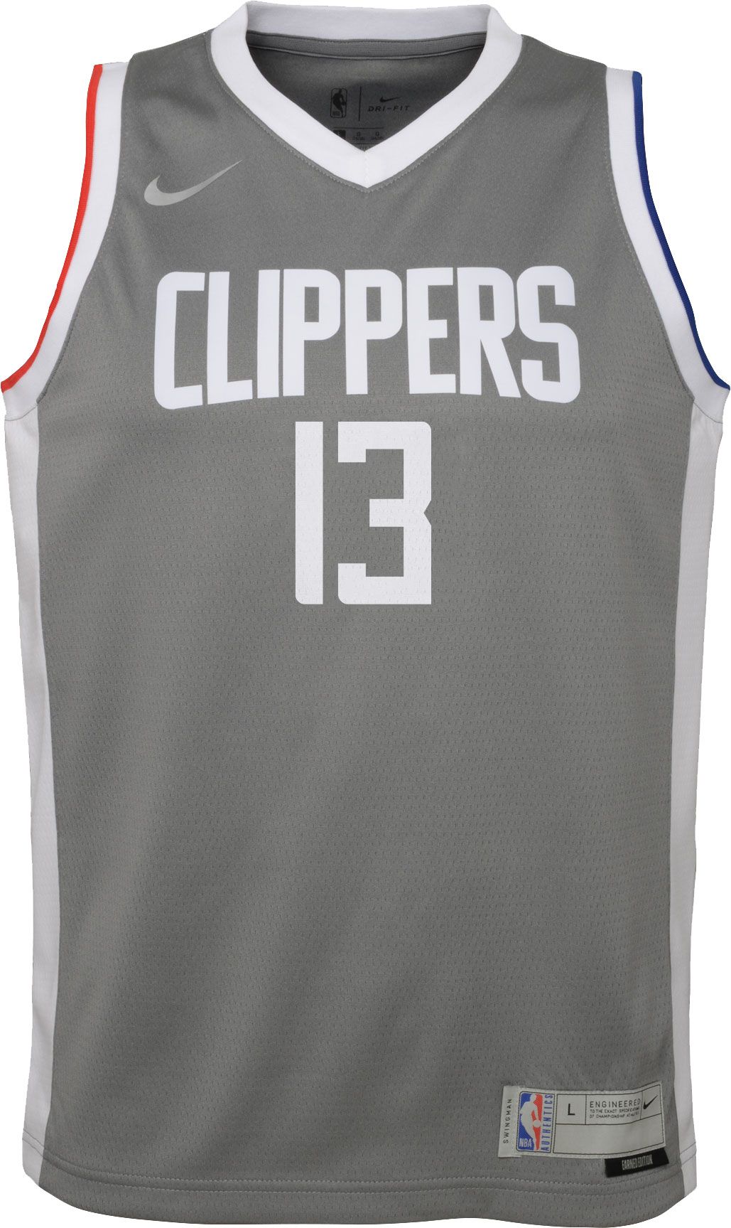 Nike Youth Los Angeles Clippers 2021 Earned Edition Paul George  Dri-FIT Swingman Jersey product image