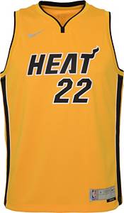 Nike Youth Miami Heat 2021 Earned Edition Jimmy Butler  Dri-FIT Swingman Jersey product image