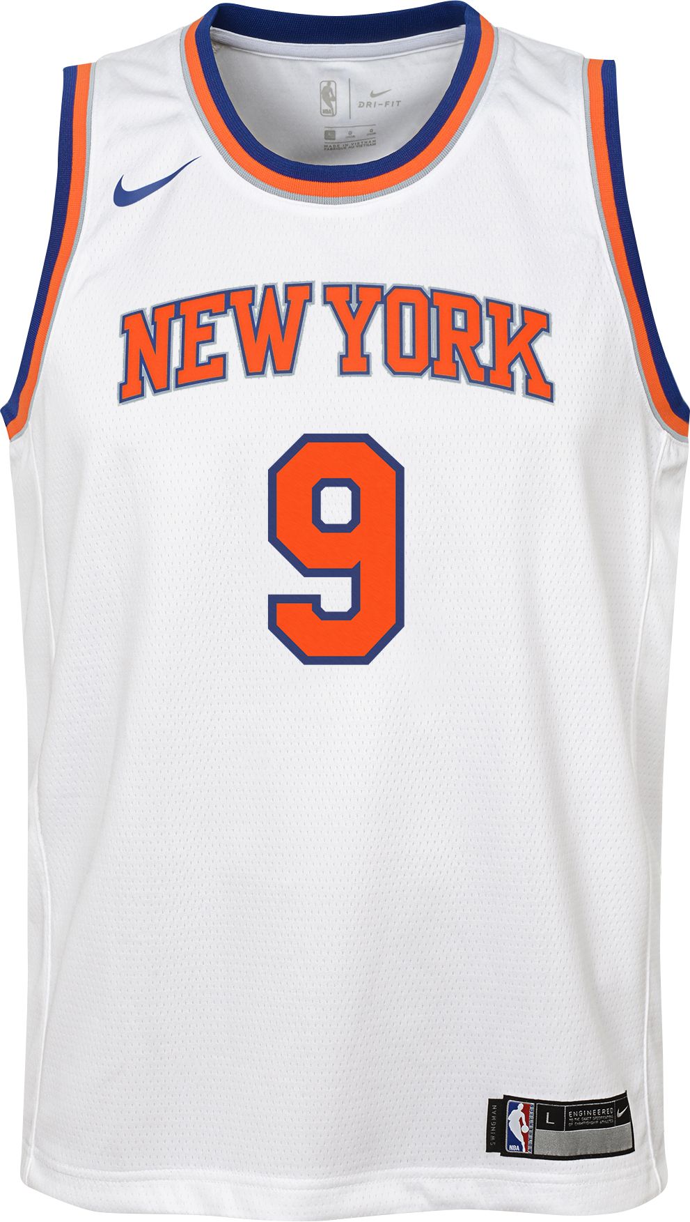 Nike Youth New York Knicks RJ Barrett #9 Dri-FIT Swingman White Jersey product image