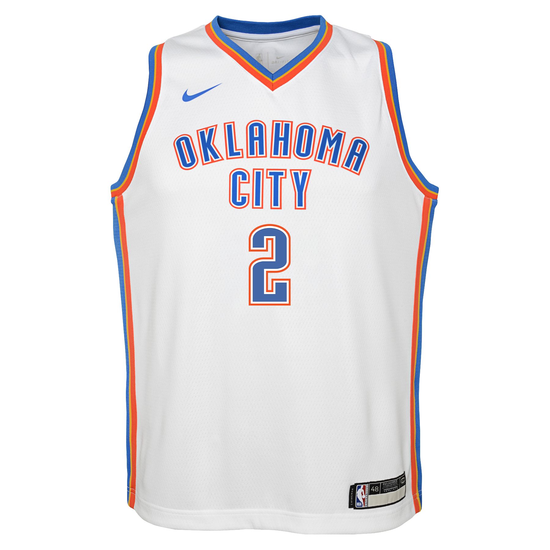 Nike Youth Oklahoma City Thunder Shai Gilgeous-Alexander #2 White Swingman Association Jersey product image