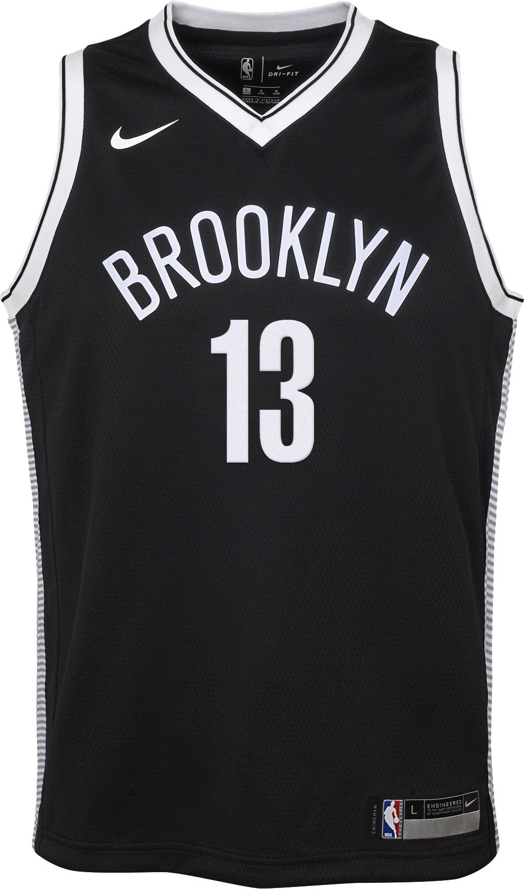 Nike Youth Brooklyn Nets James Harden #13 Black Icon Jersey product image
