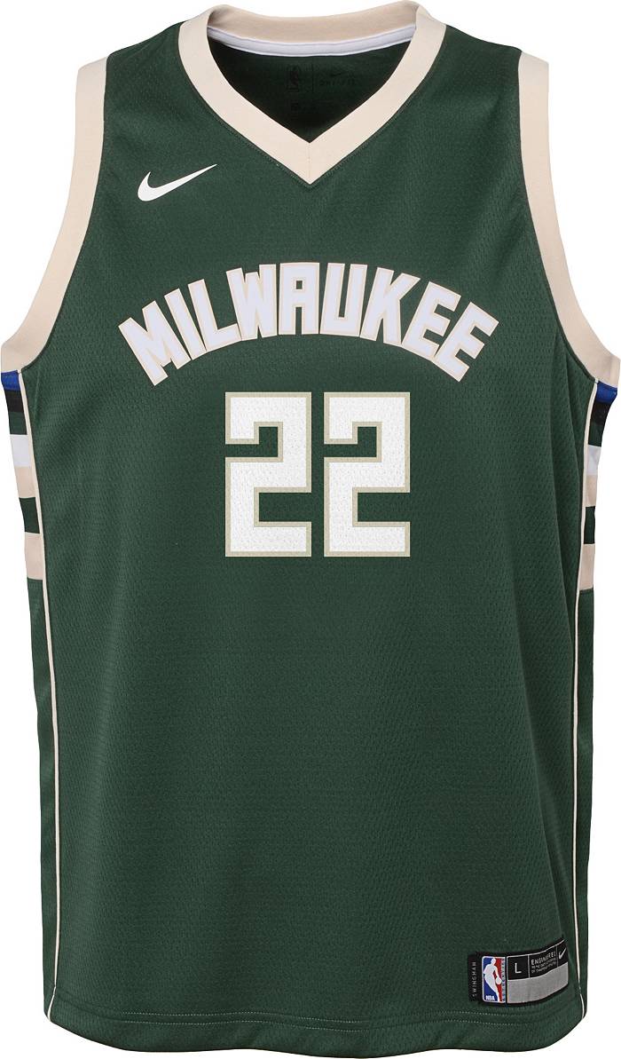  Khris Middleton Milwaukee Bucks NBA Boys Youth 8-20 Green Icon  Edition Swingman Jersey (as1, Alpha, m, Regular) : Sports & Outdoors