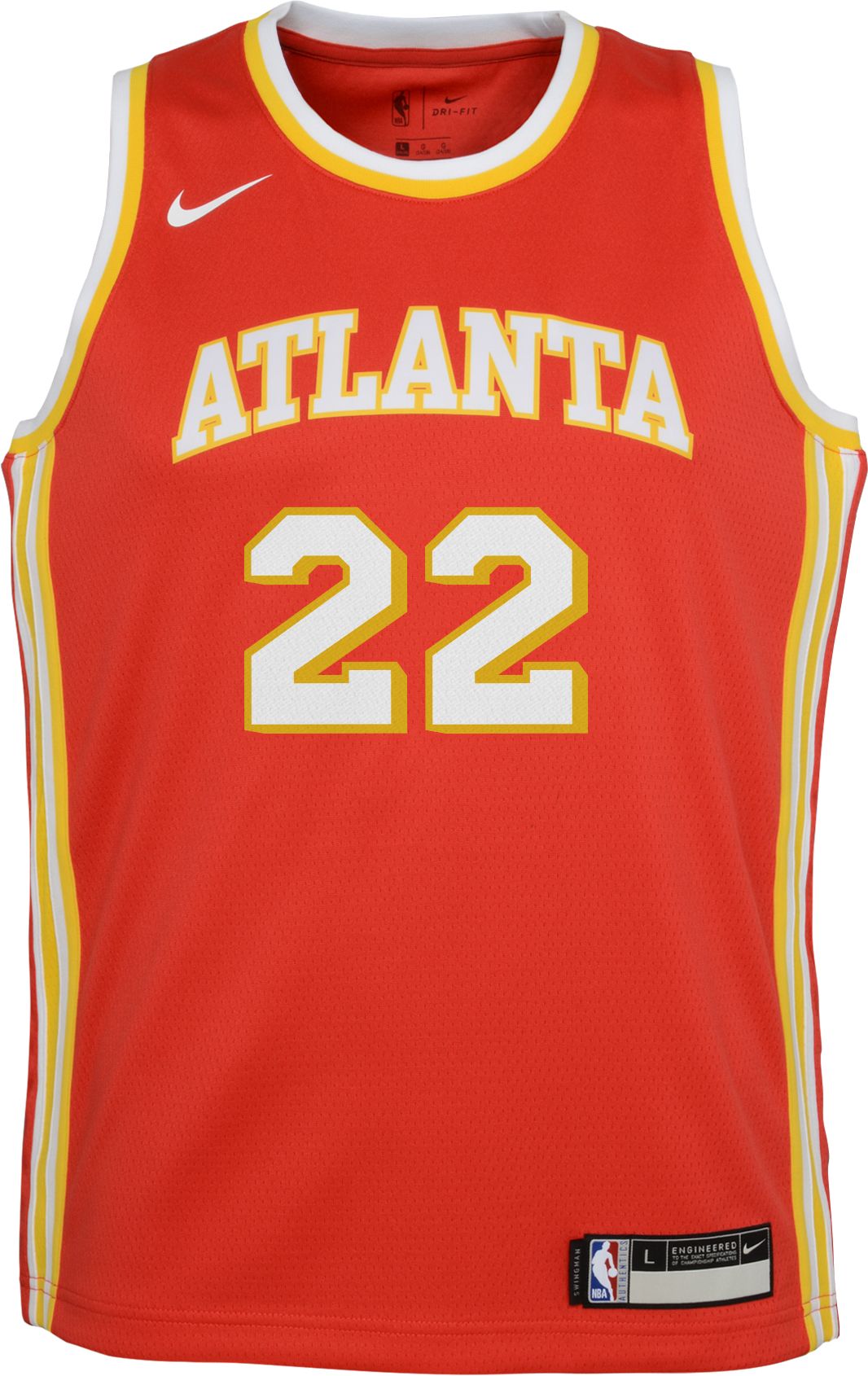 Nike Youth Atlanta Hawks Cam Reddish #22 Red Dri-FIT Swingman Jersey product image