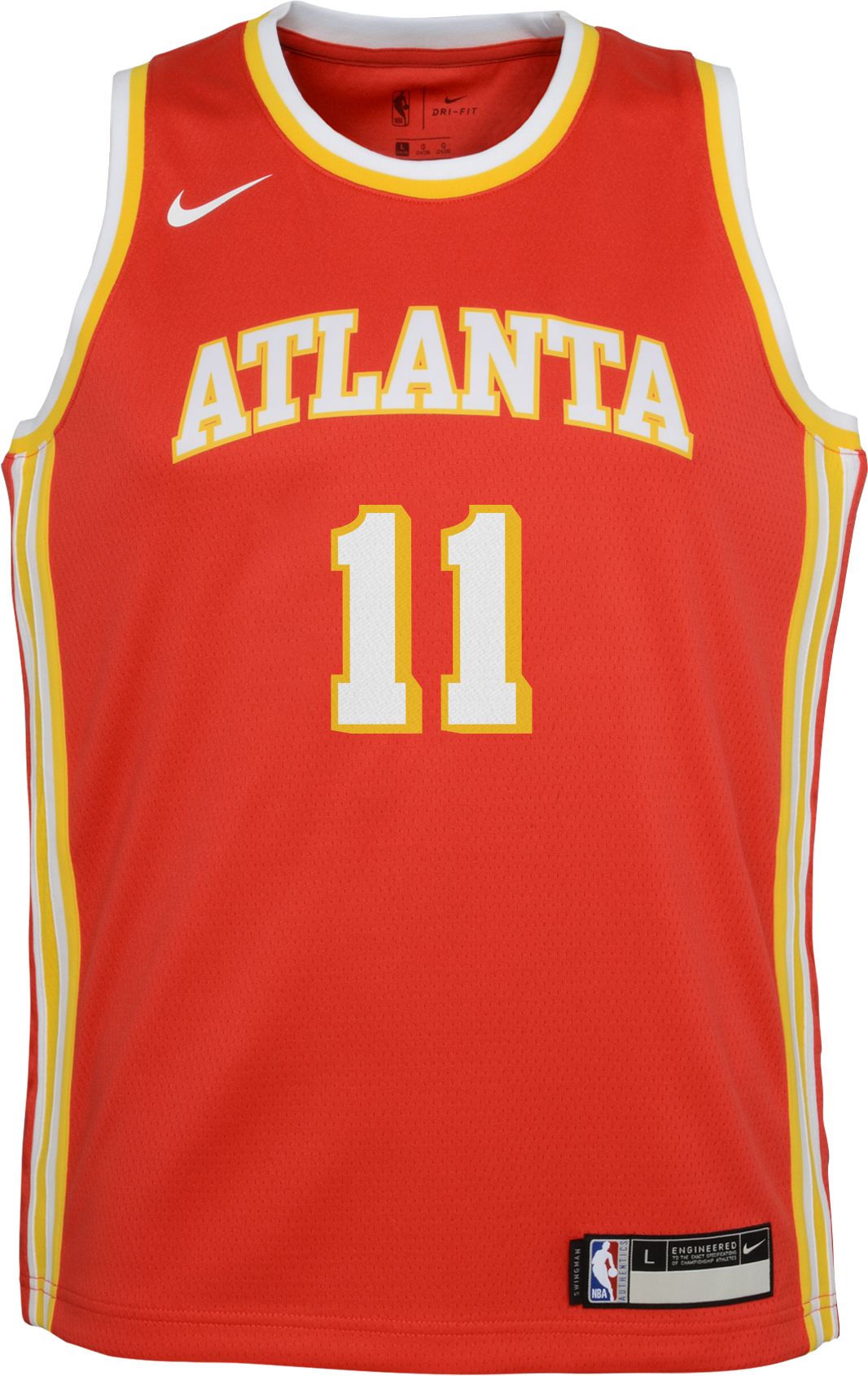 Nike Youth Atlanta Hawks Trae Young #11 Red Dri-FIT Swingman Jersey