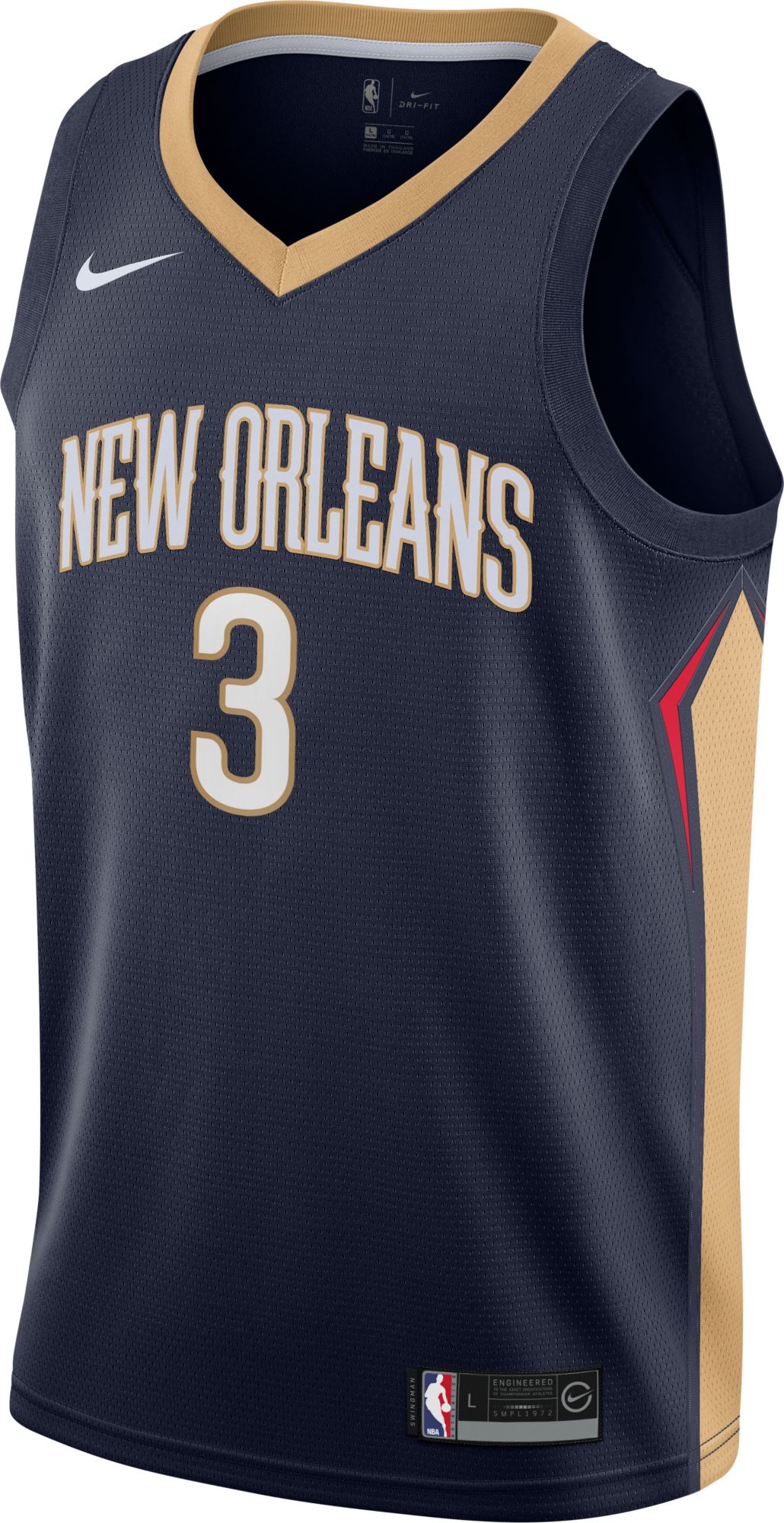 Nike Youth New Orleans Pelicans CJ McCollum #3 Navy Swingman Jersey product image