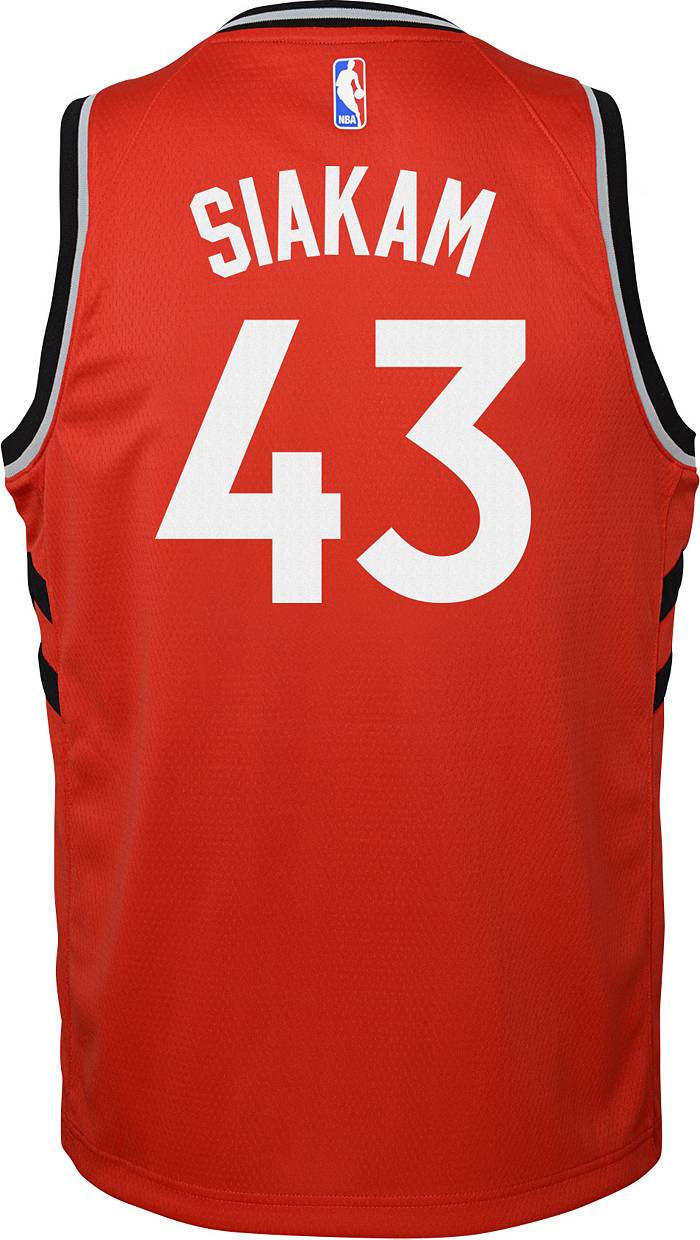  Pascal Siakam Toronto Raptors #43 Youth 8-20 Red Icon Edition  Swingman Jersey : Sports & Outdoors