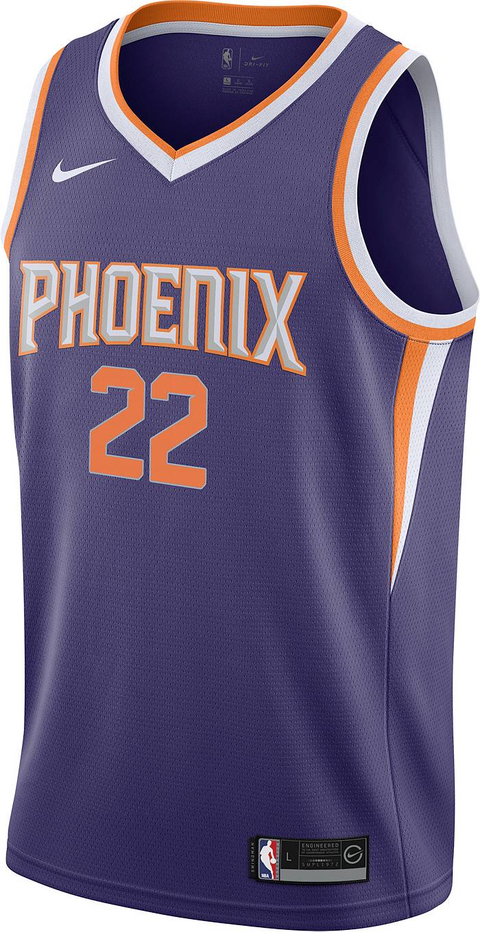 Nike Youth 2022-23 City Edition Phoenix Suns Deandre Ayton #22 Turquoise  Dri-FIT Swingman Jersey